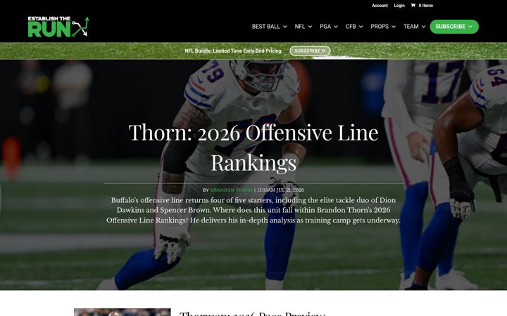 Screenshot of establishtherun.com