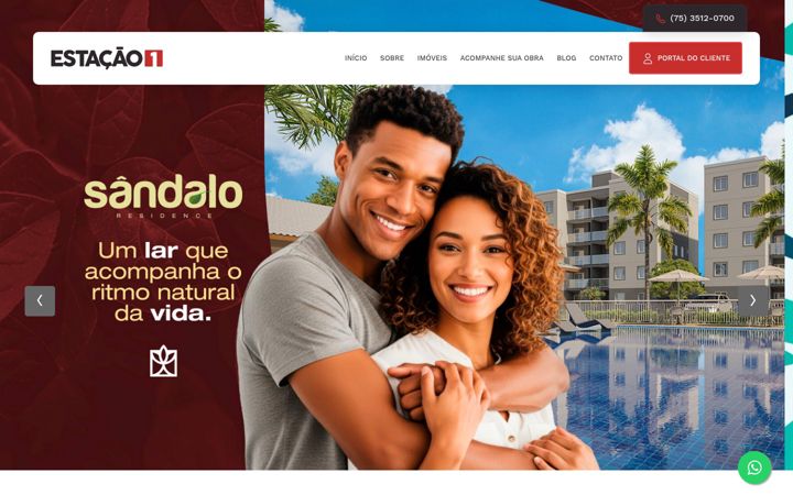 Екранна снимка на estacao1construtora.com.br