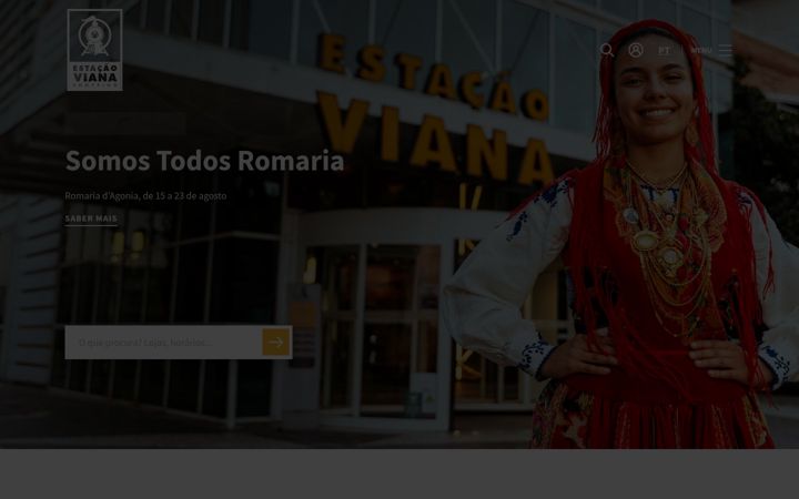 Screenshot stránky estacaoviana.pt