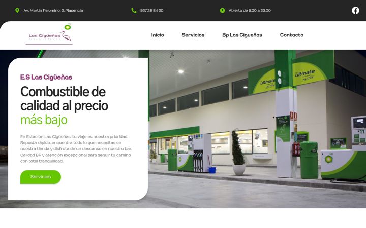 Screenshot ta' estaciondeservicioslasciguenas.es
