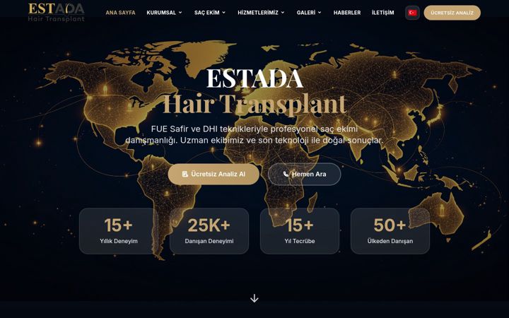 Snimka zaslona za estada.com.tr