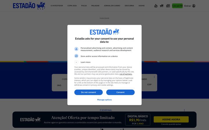 Screenshot ta' estadao.com.br