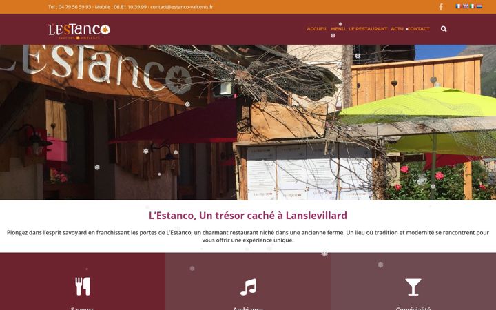 Captură de ecran a estanco-valcenis.fr