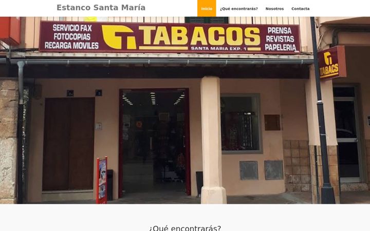 Screenshot ta' estancosantamaria.es