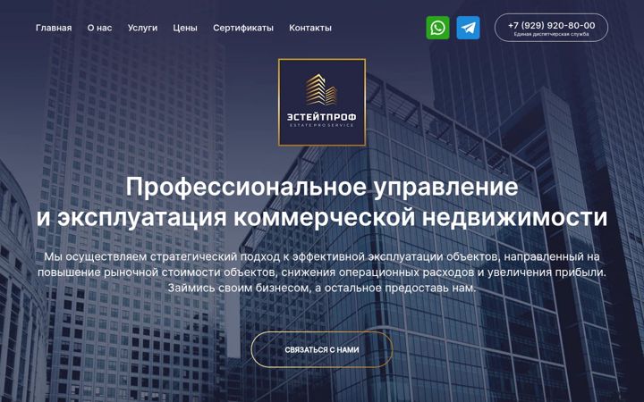 Screenshot of estate-prof.ru