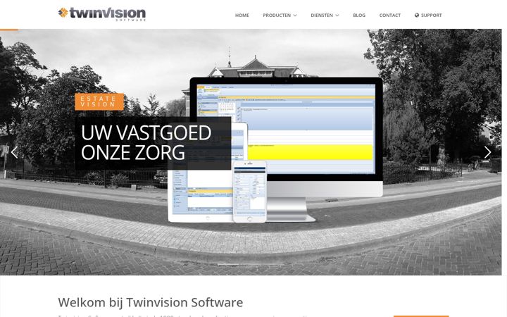 Screenshot von estatevision.nl