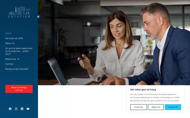 Screenshot di estatier.com.au