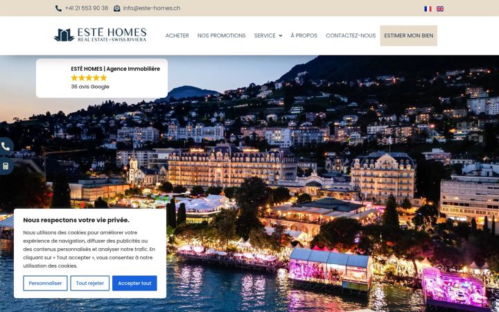 Screenshot ta' este-homes.ch