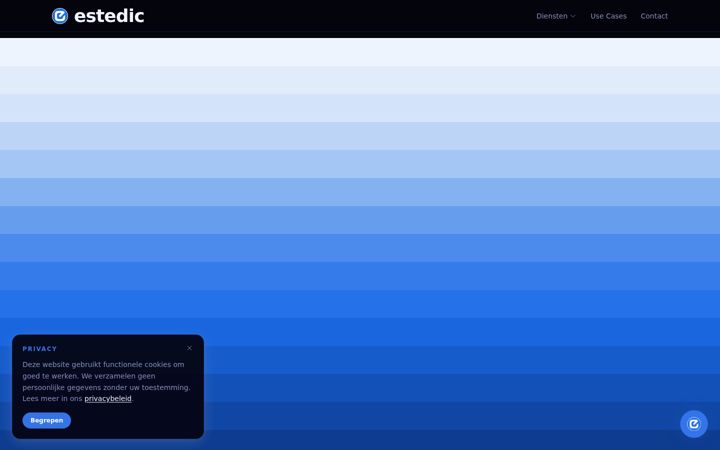 Screenshot of estedic.nl
