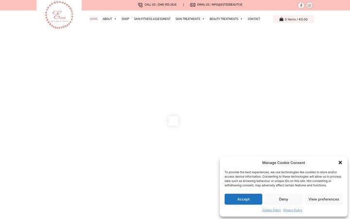 Skærmbillede af esteebeauty.ie
