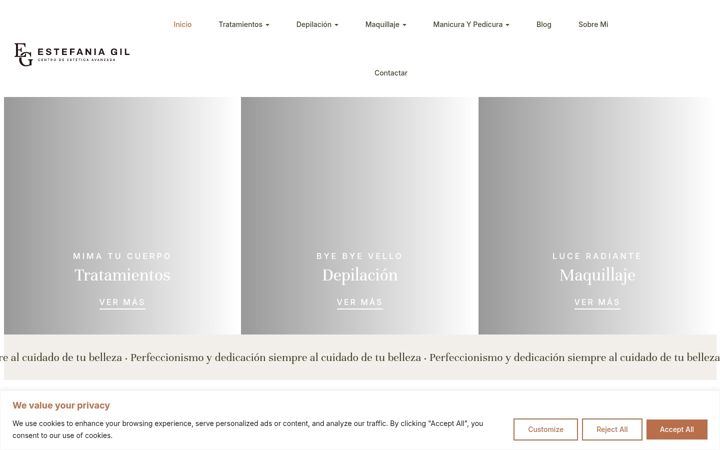 Screenshot stránky estefaniagil.es