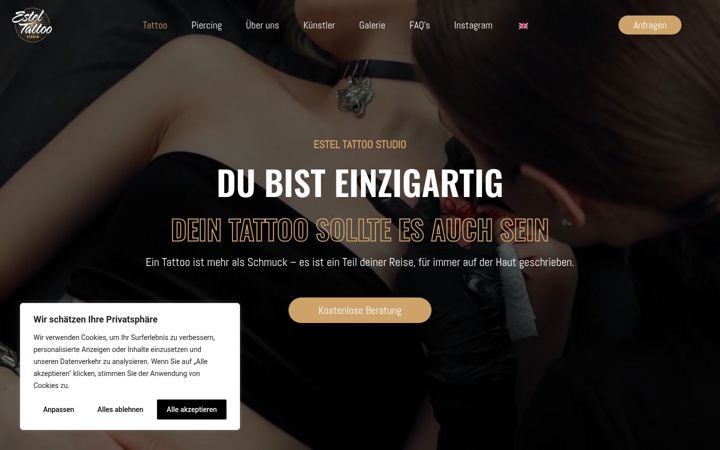 Screenshot ta' estel-tattoo.ch