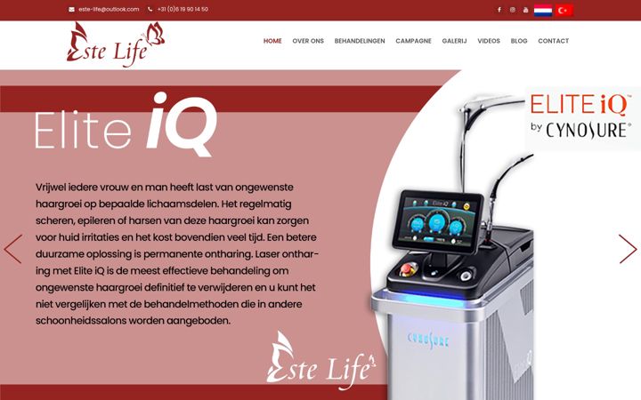 Screenshot ta' estelife.nl