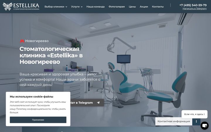 Screenshot of estellika.ru