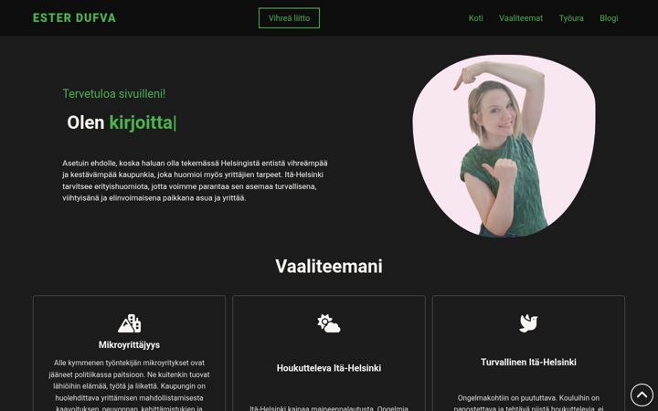 Screenshot of esterdufva.fi