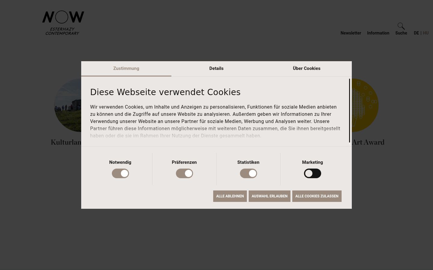 Screenshot tal-banner tal-kunsens muri qabel kwalunkwe interazzjoni