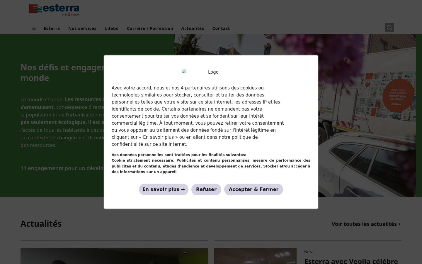 Screenshot tal-banner tal-kunsens muri qabel kwalunkwe interazzjoni