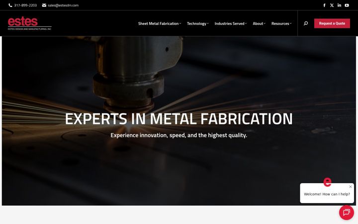 Screenshot of estesdm.com