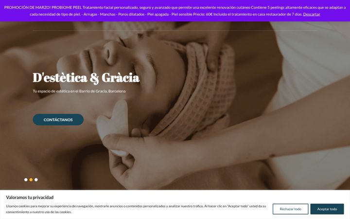 Screenshot ta' estetica-gracia.es