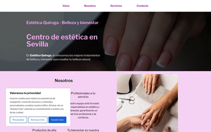 Screenshot ta' estetica-quiroga.es