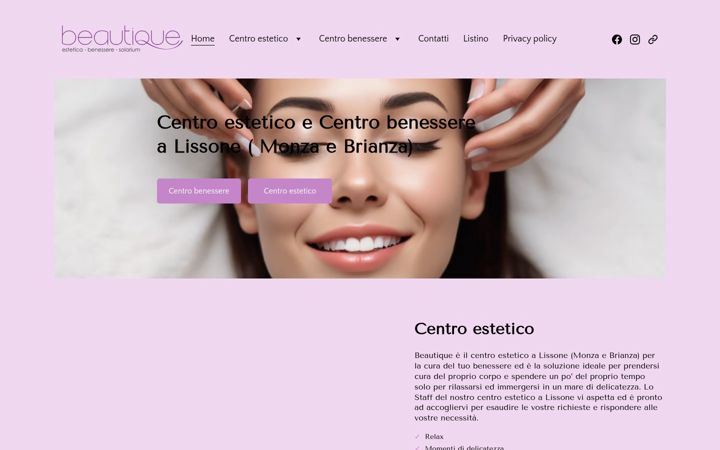 Capture d'écran de esteticabeautique.it