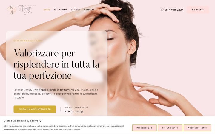 Capture d'écran de esteticabeautychic.it