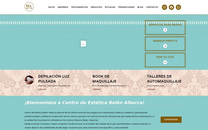 Screenshot ta' esteticabelenalberca.es