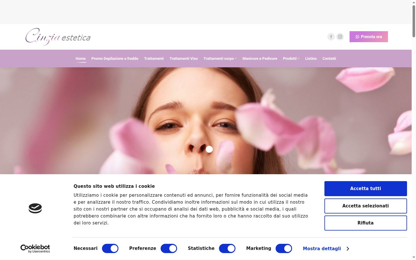 Capture d'écran de la bannière de consentement affichée avant toute interaction