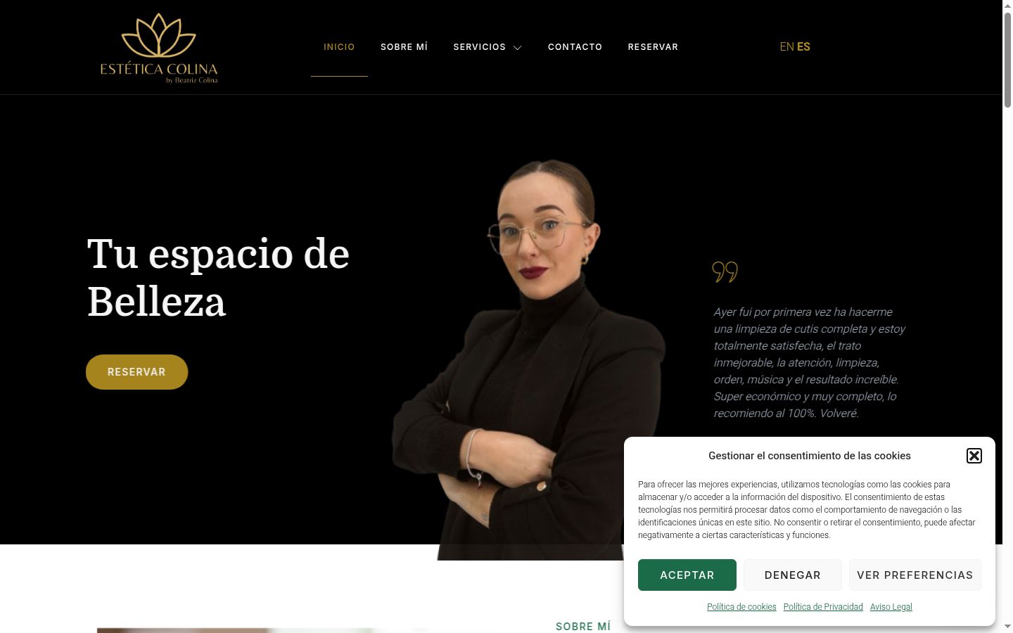 Screenshot tal-banner tal-kunsens muri qabel kwalunkwe interazzjoni