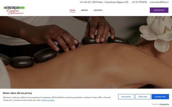 Skærmbillede af esteticaeterea.it