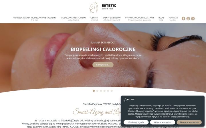 Screenshot von esteticbodyface.pl