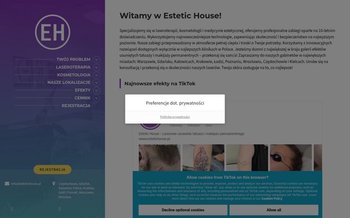 Screenshot von estetichouse.pl