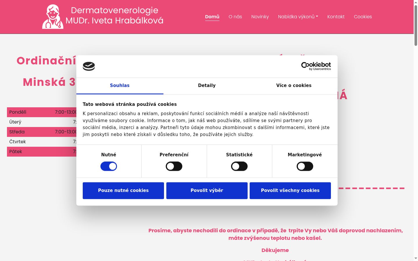 Screenshot des Einwilligungsbanners vor jeglicher Interaktion