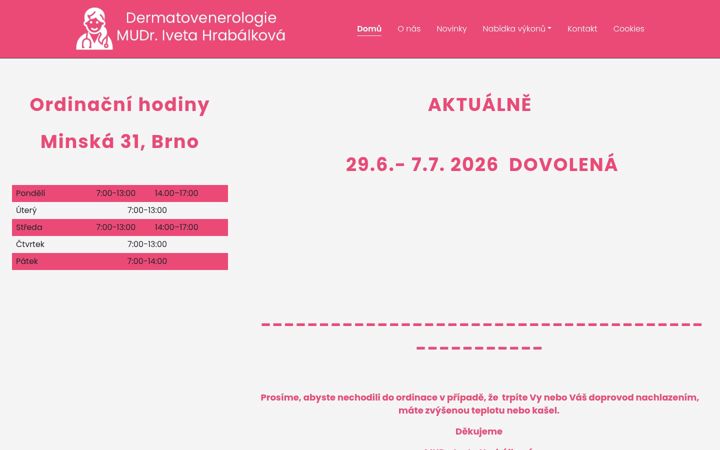 Screenshot von esteticka-dermatologie.cz