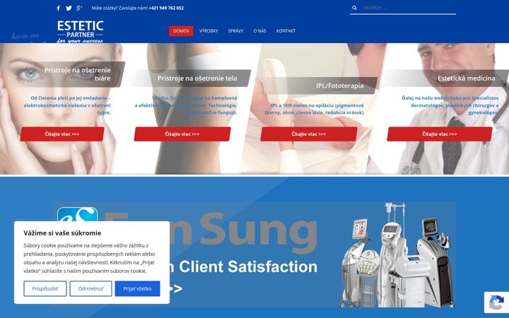 Screenshot di esteticpartner.sk