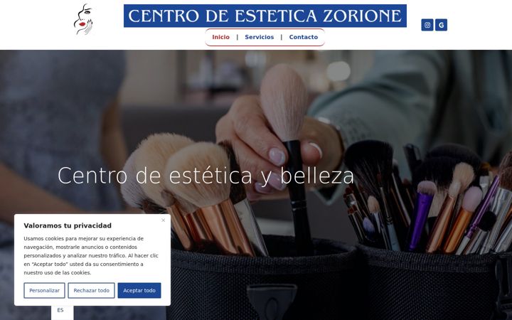 Screenshot ta' estetikazorione.es