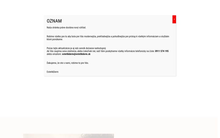 Screenshot di estetikderm.sk