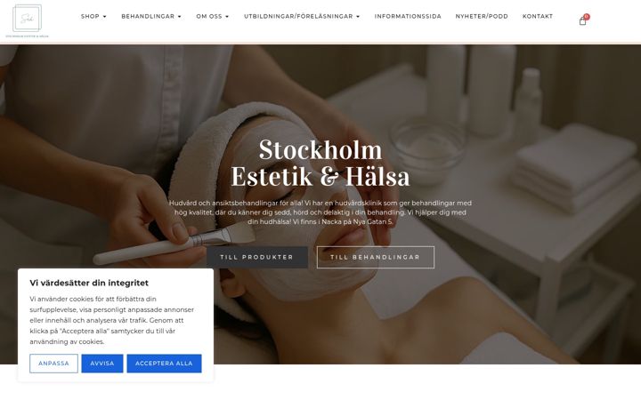 Skjermbilde av estetikochhalsa.se