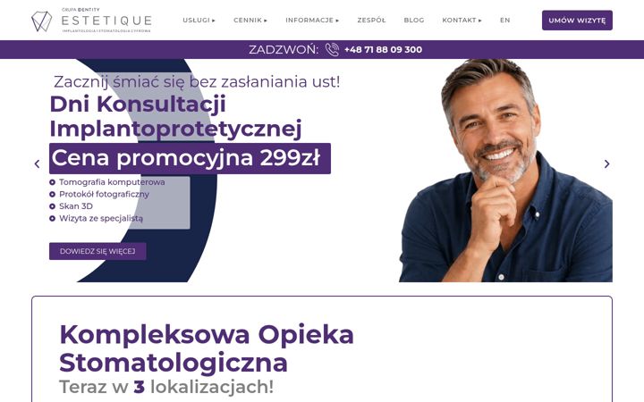 Screenshot von estetique-polanica.pl