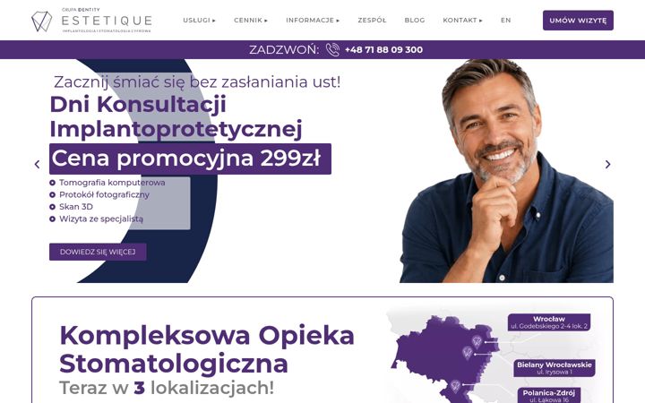 Screenshot von estetique.pl