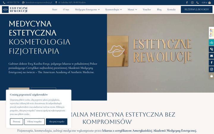 Screenshot van estetycznerewolucje.pl
