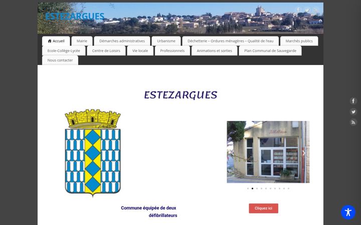 Skjámynd af estezargues.fr