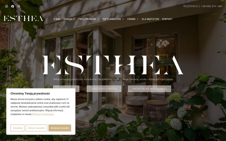Screenshot van esthea.pl