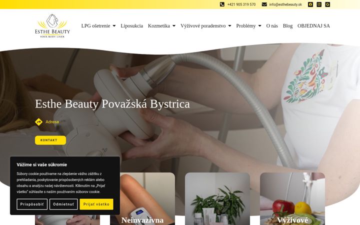 Screenshot di esthebeauty.sk