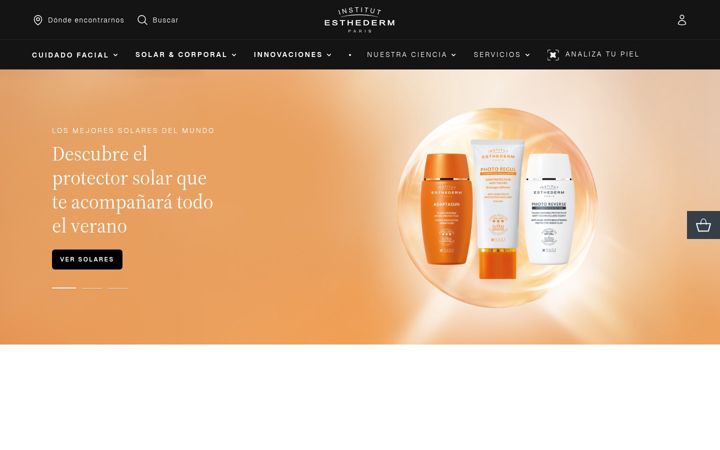 Screenshot ta' esthederm.es