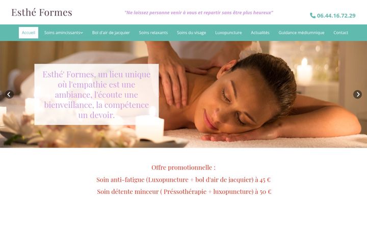 Zrzut ekranu estheformes.fr