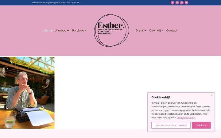 Screenshot ta' estherbekkerfotografie.nl