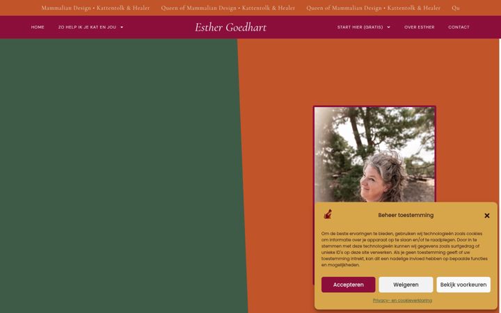 Screenshot ta' esthergoedhart.nl
