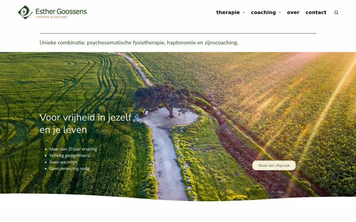 Screenshot ta' esthergoossens.nl