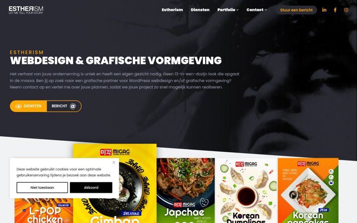 Screenshot ta' estherism.nl